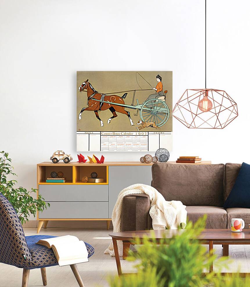 Country House calendar 1905  by Edward Penfield Reproduction