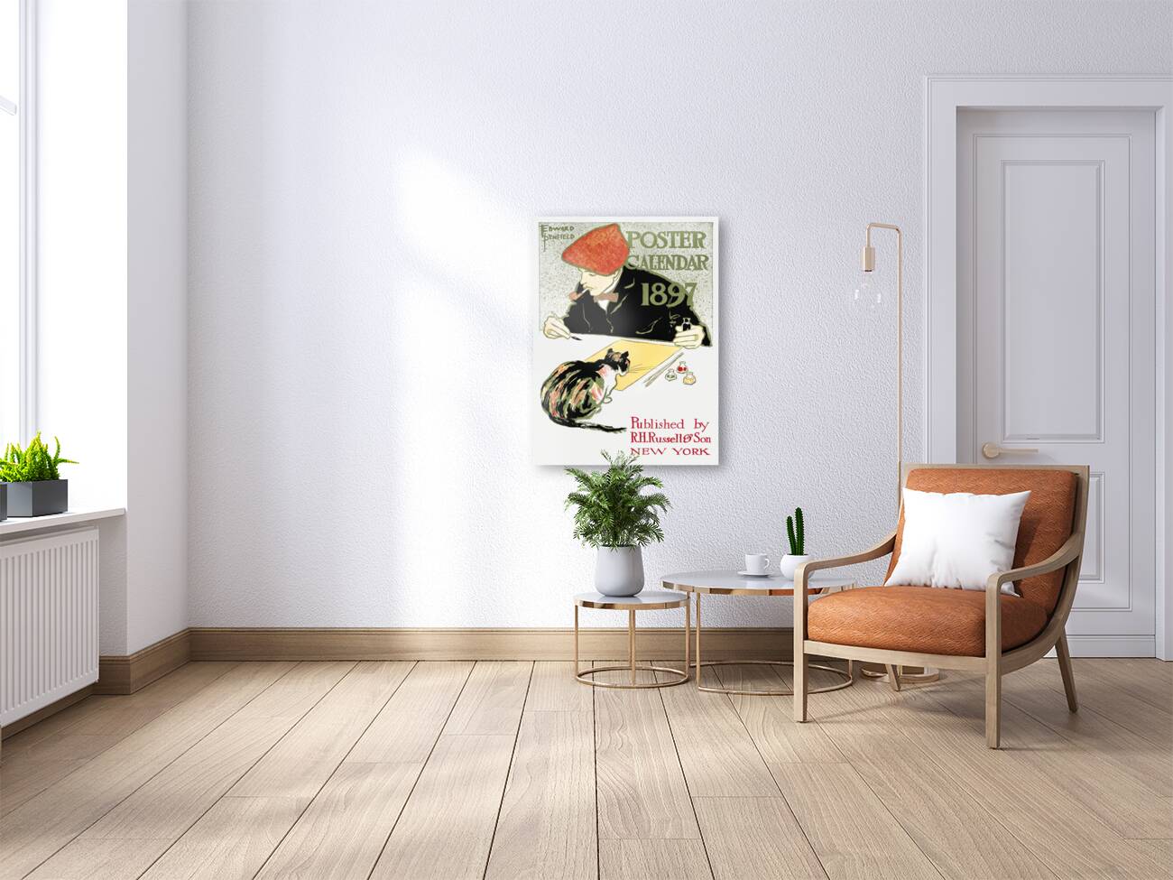 Poster Calendar 1897 by Edward Penfield Reproduction