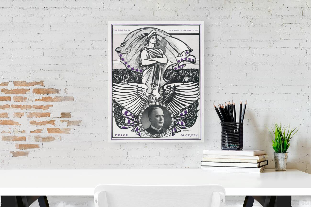 Vintage magazine cover ca. 1890-1907 by Edward Penfield Reproduction