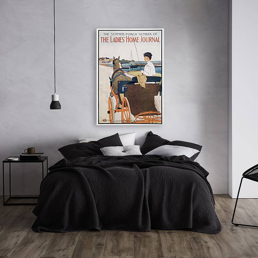 The Summer-Porch Number of The Ladies Home Journal 1908 by Edward Penfield Reproduction