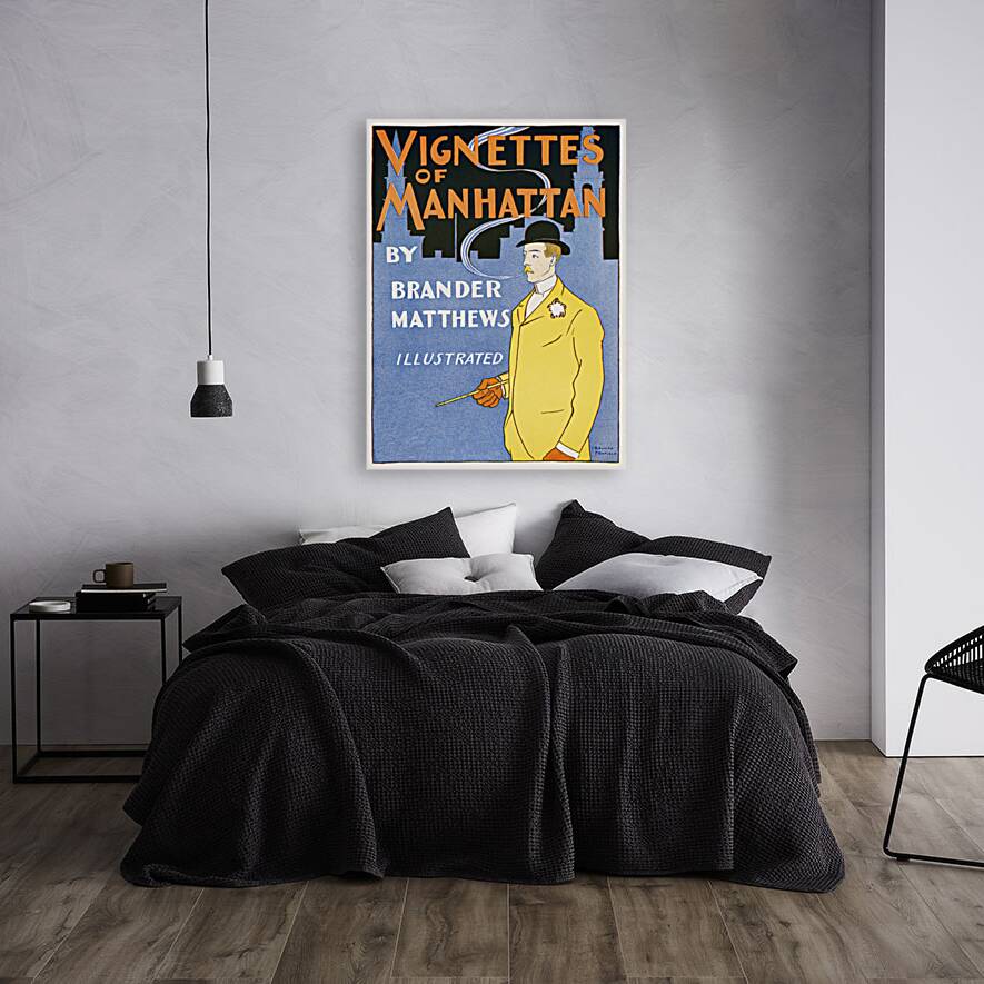 Vignettes of Manhattan 1895 by Edward Penfield Reproduction