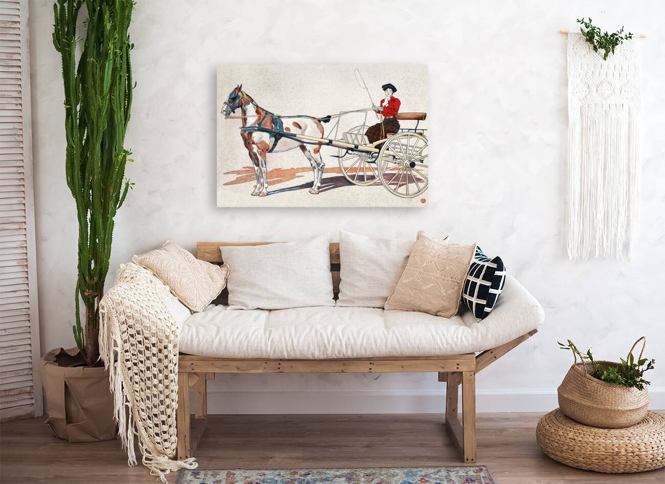 A Kentucky Breaking Cart ca.1900  by Edward Penfield   Reproduction