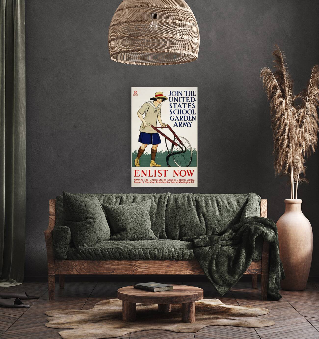 Join the United States school garden armyEnlist now 1918  by Edward Penfield Reproduction