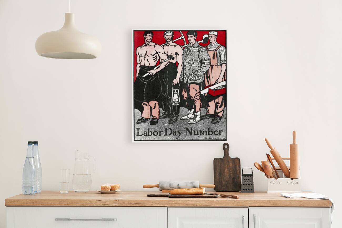 Labour Day Number ca. 1890-1907 by Edward Penfield Reproduction