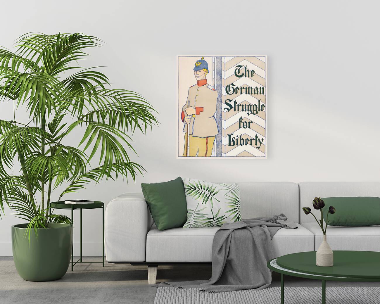 The German struggle for liberty 1895 by Edward Penfield Reproduction