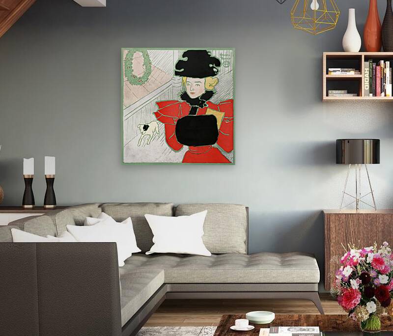 Vintage Christmas card 1896 by Edward Penfield Reproduction