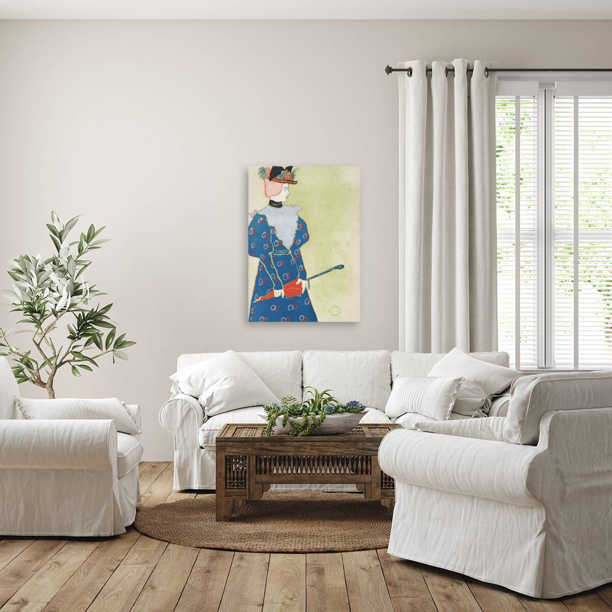 Woman holding umbrella 1896 by Edward Penfield Reproduction