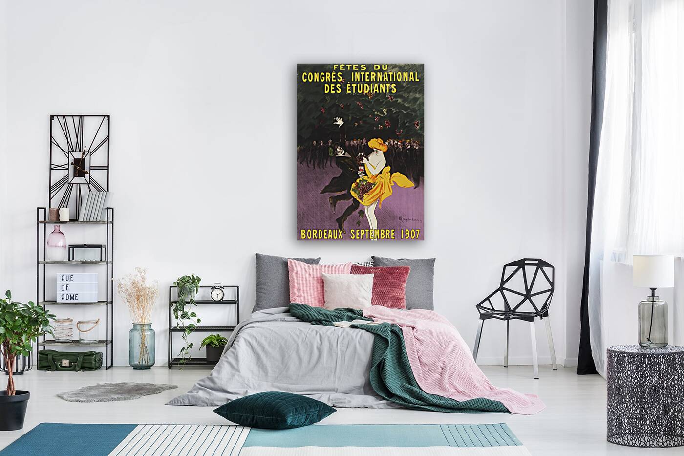 Celebrations of the international student congress Bordeaux 1907 by Leonetto Cappiello Reproduction