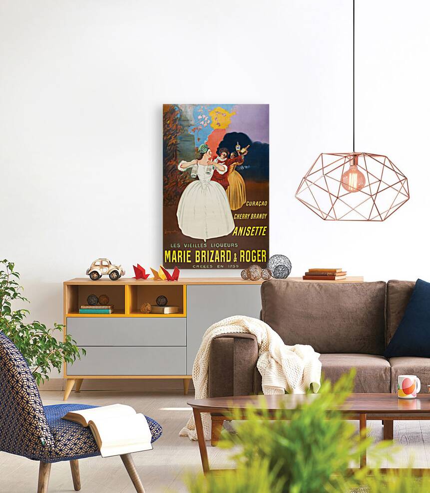 The old liqueurs Marie Brizard & Roger 1912 by Leonetto Cappiello Reproduction