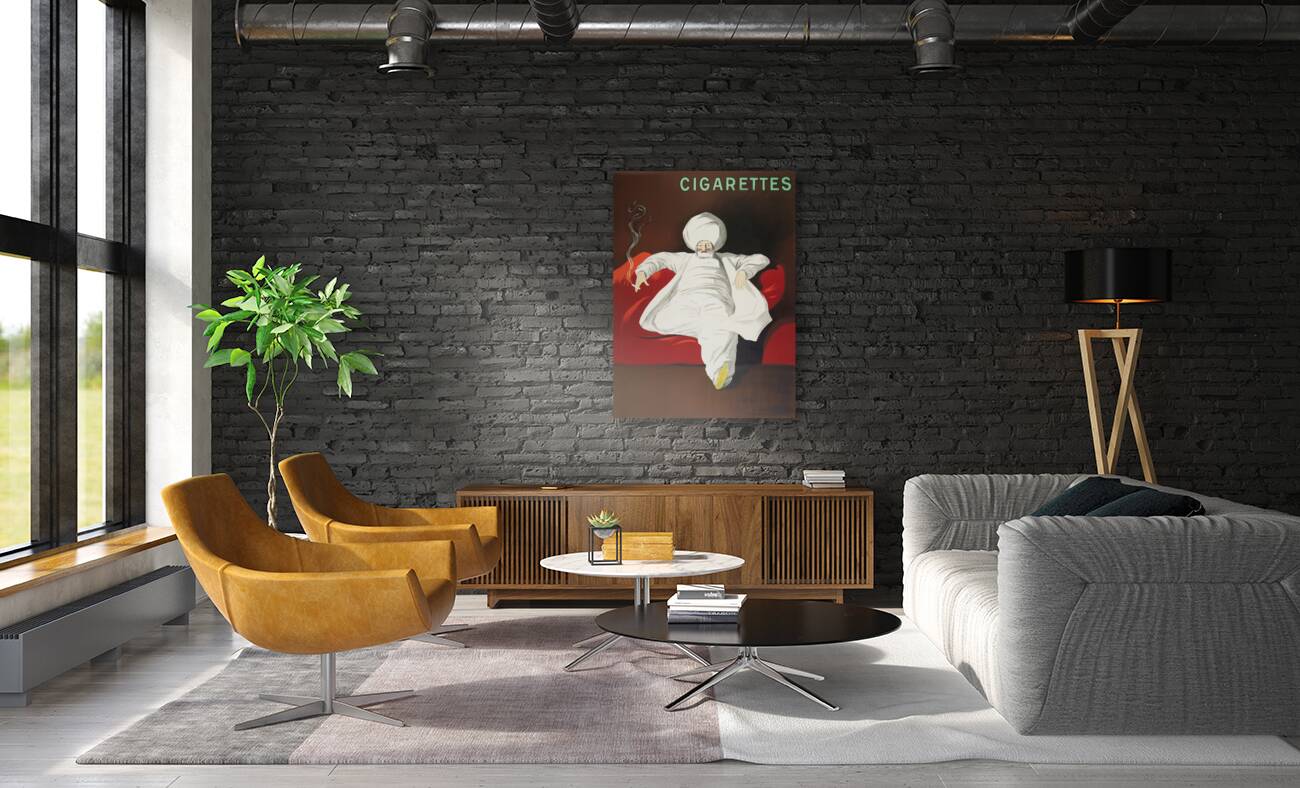 JOB Cigarettes 1912 by Leonetto Cappiello.  Reproduction