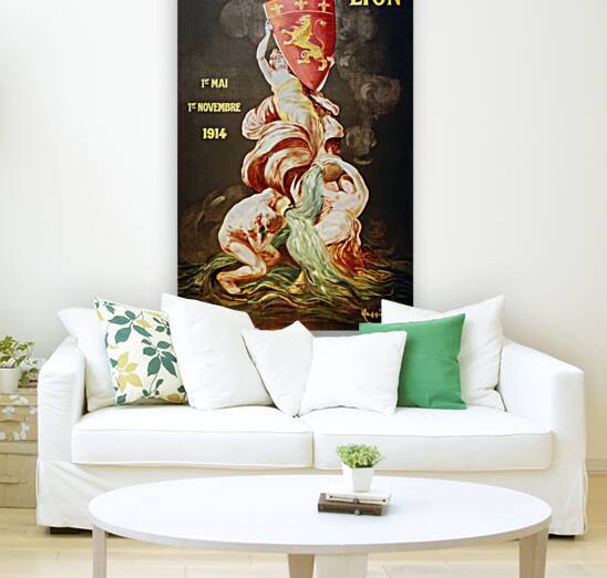 Lyon international exhibition 1914 by Leonetto Cappiello Reproduction