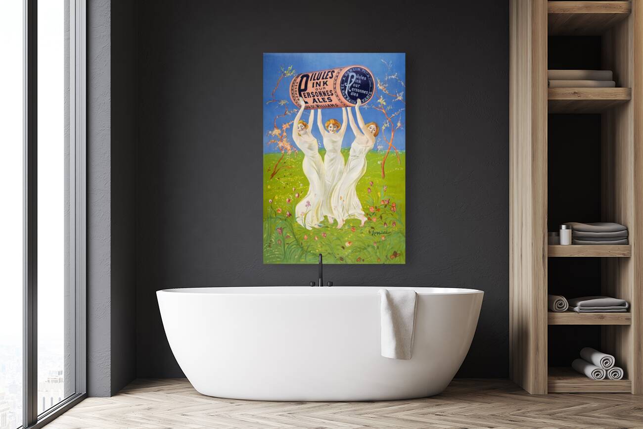 Pink Pills for Pale People 1910 by Leonetto Cappiello Reproduction