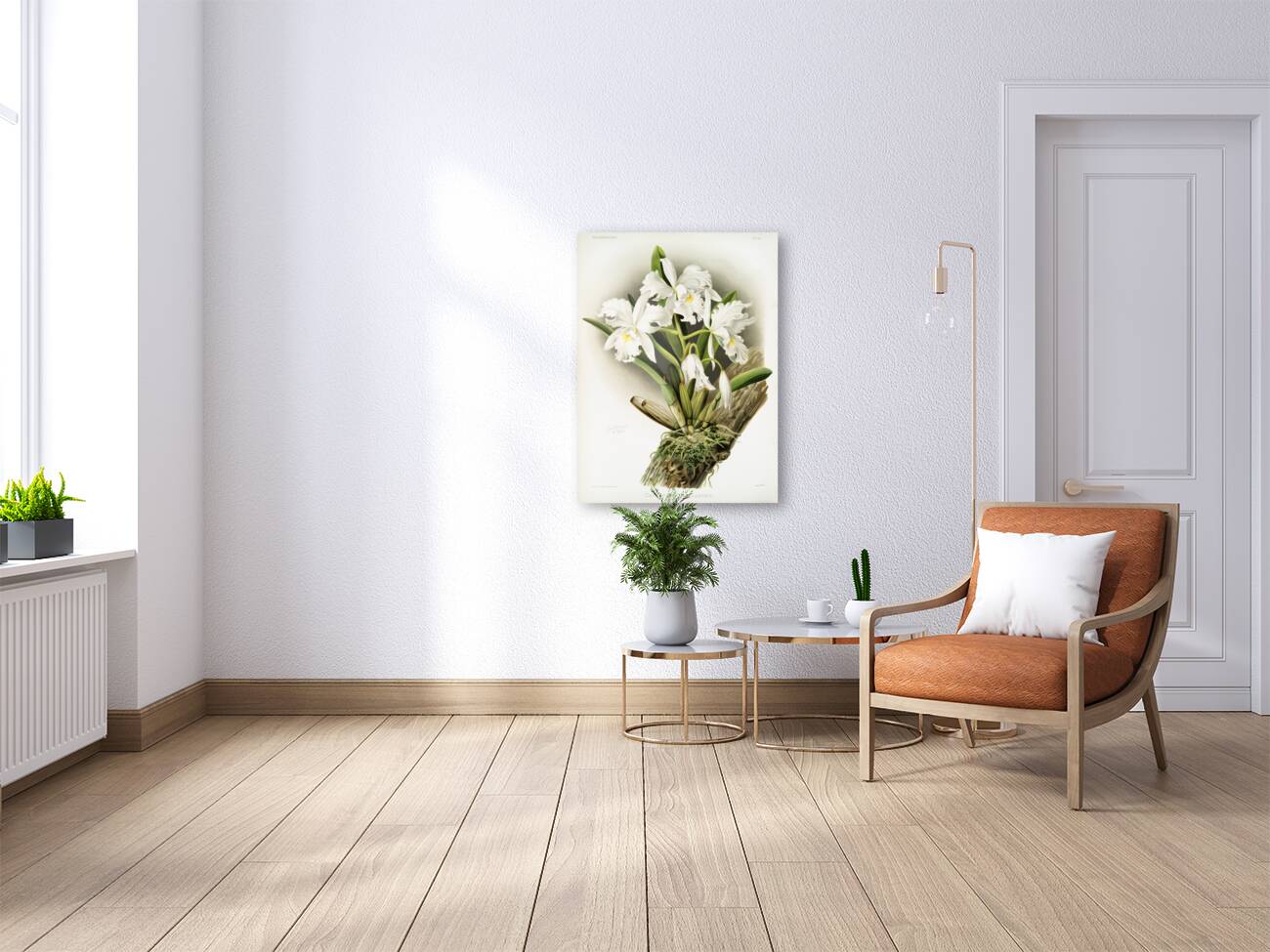 Cattleya labiata from Reichenbachia Orchids 1888-1894 illustrated by Frederick Sander 1847-1920.  Reproduction