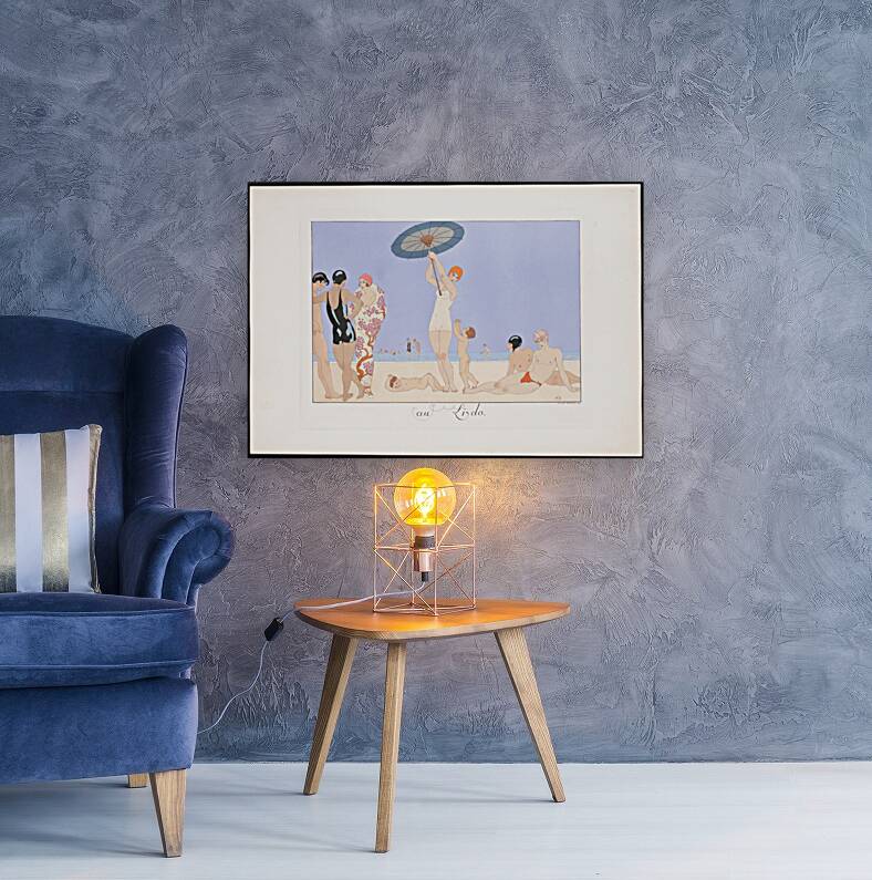 Au Lido Plate no. 14 1920 fashion illustration  by George Barbier. Reproduction