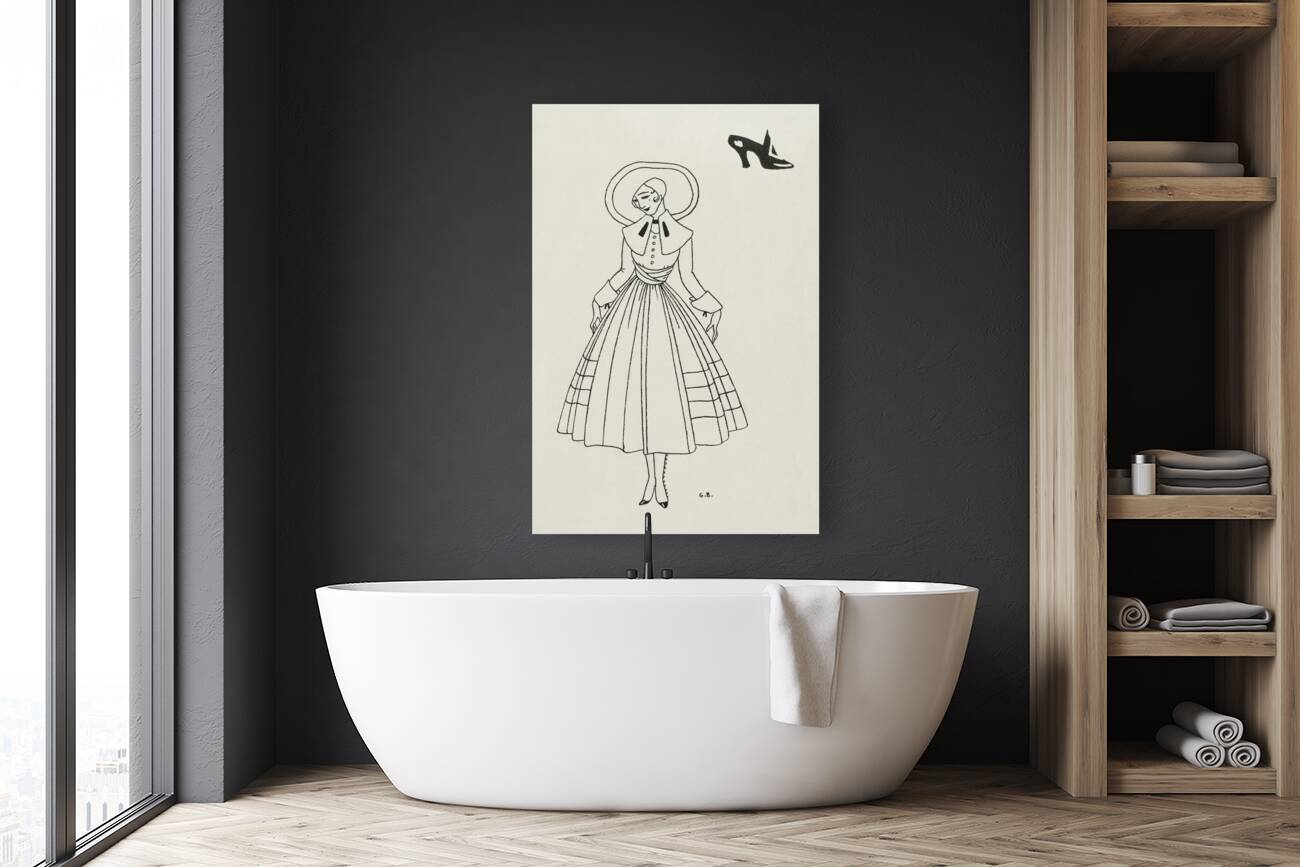 No. 8 9 p. 26. from Gazette du Bon Ton 2e ann&eacutee ca.1913 fashion illustration  by George Barbier.  Reproduction