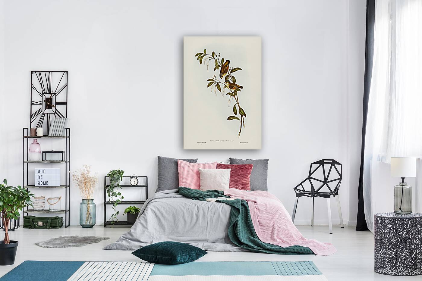 Red-lored Pardalote Pardalotus rubricatus illustrated by Elizabeth Gould 1804–1841 for John Gould’s 1804-1881 Birds of Australia  Reproduction