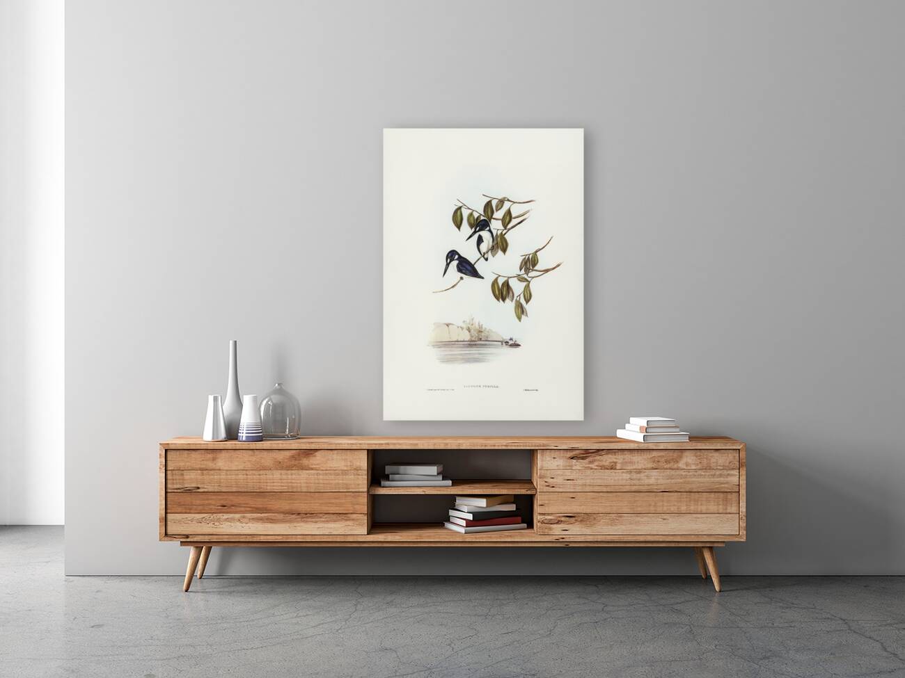 Little Kingfisher Alcyone pasilla illustrated by Elizabeth Gould 1804–1841 for John Gould’s 1804-1881 Birds of Australia  Reproduction