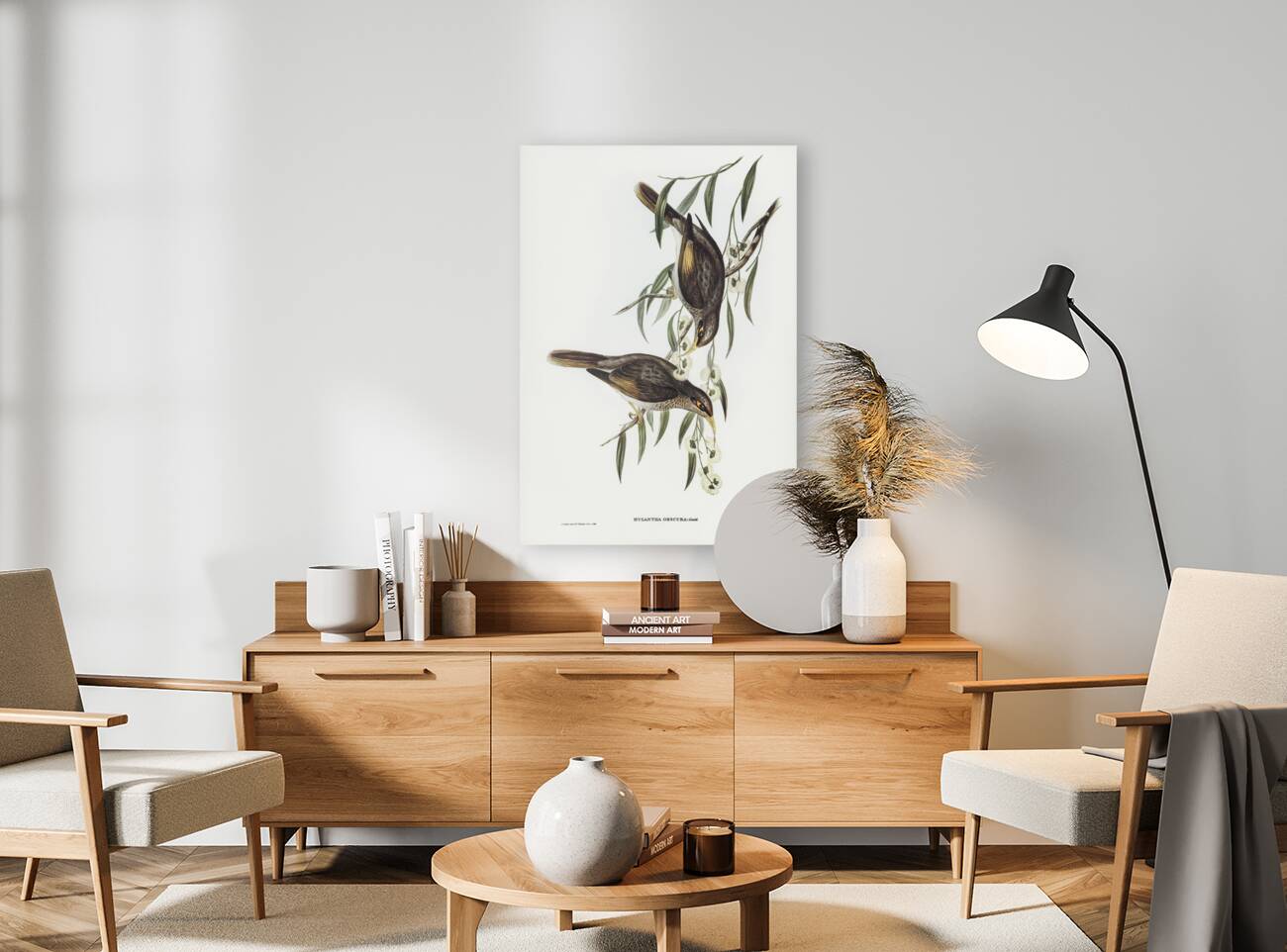 Black-throated Psophodes Psophodes nigrogularis illustrated by Elizabeth Gould 1804–1841 for John Gould’s 1804-1881 Birds of Australia  Reproduction