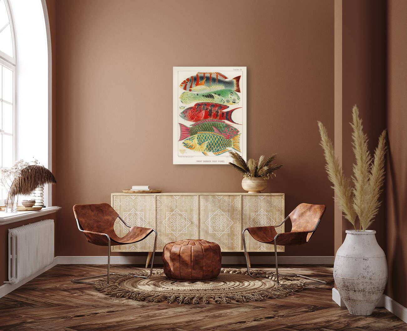 Great Barrier Reef Fishes from The Great Barrier Reef of Australia 1893 by William Saville-Kent 1845-1908.  Fig 1: Orange banded parrot fish Xiphochilus Fasciatus Fig 2: Hodgkinson&39s parrot fish Choerops Hodgkinsonii Fig 3: Scarlet banded Parrot fish C Reproduction