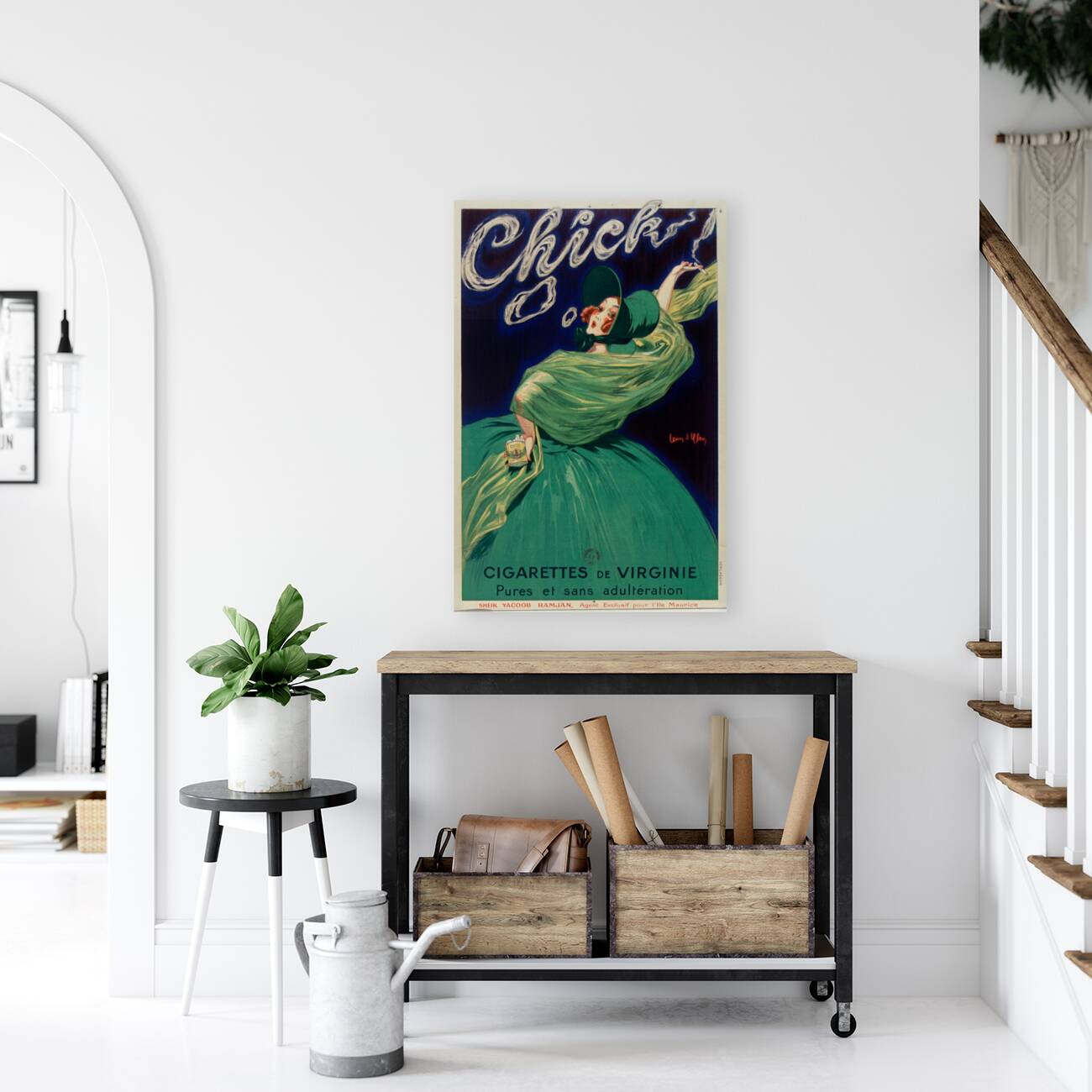 Chick cigarettes de Virginie pures et sans adultération 1925 by Jean dYlen Poster Reproduction