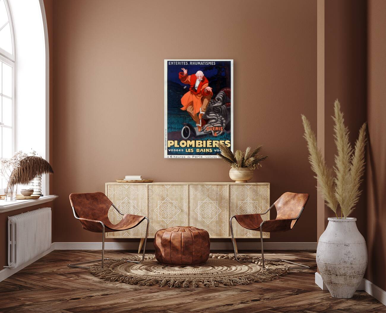 Entérites rhumatismes guéris à Plombières les Bains Vosges 1931 by Jean dYlen Poster Reproduction