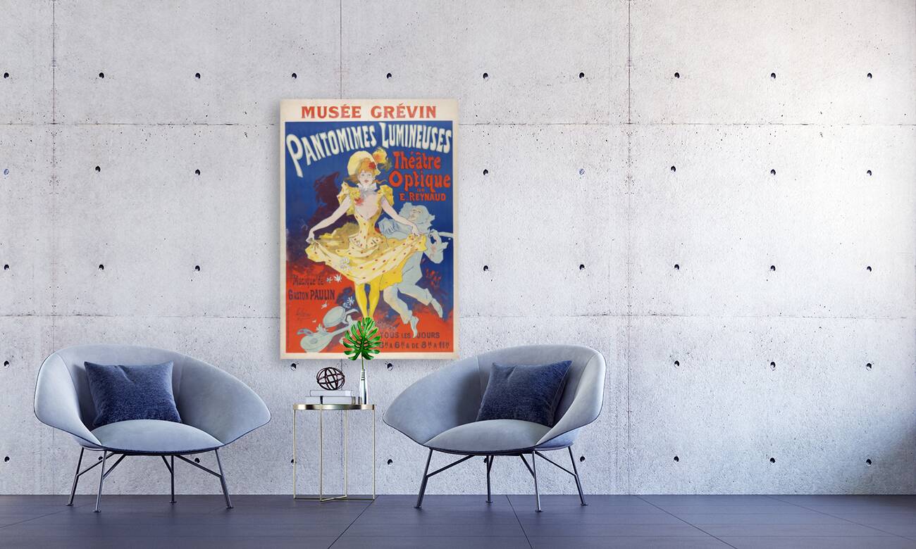 Pantomimes lumineuses 1892 Poster by Jules Chéret Reproduction