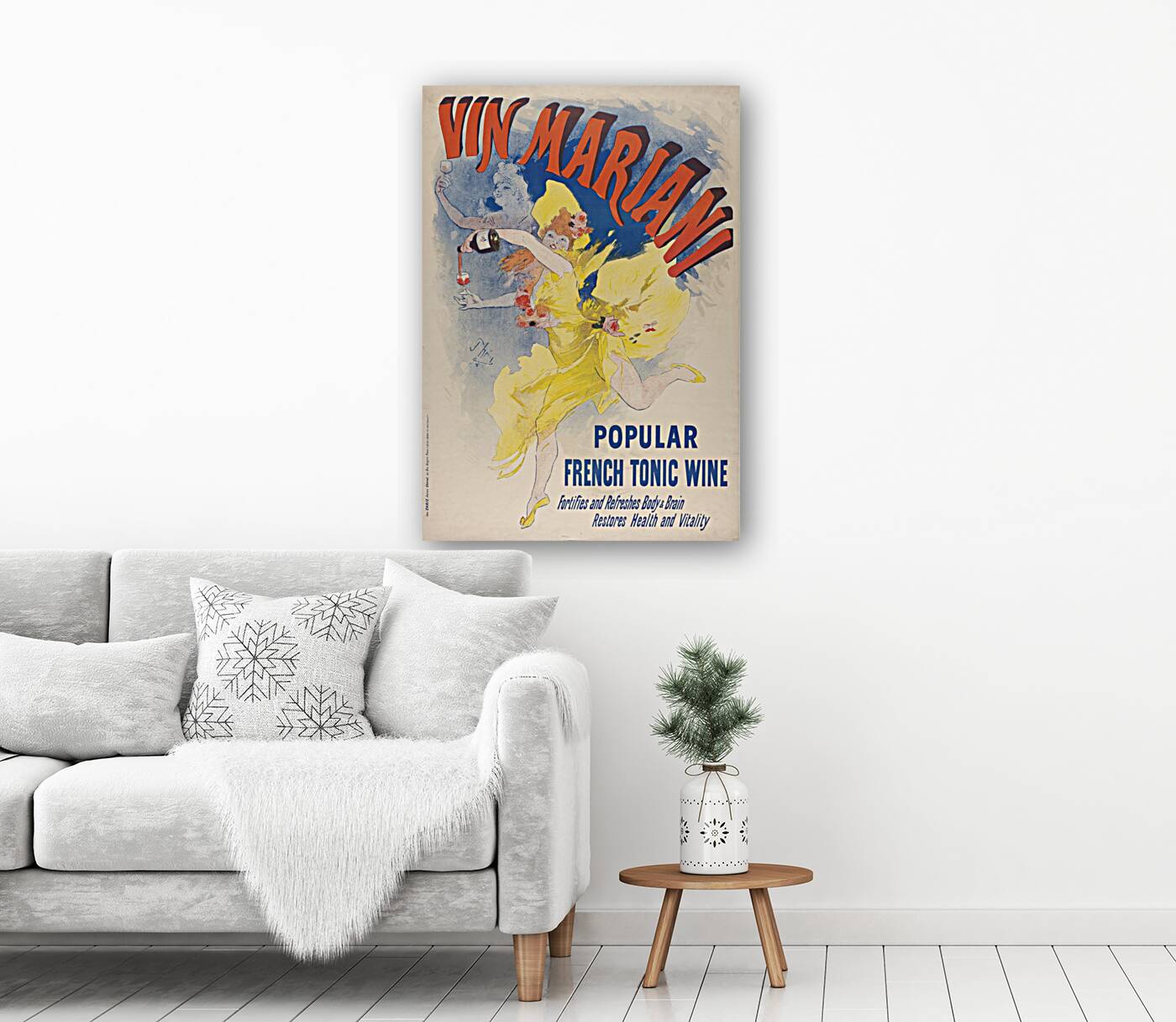 Vin Mariani 1894 Poster by Jules Chéret Reproduction