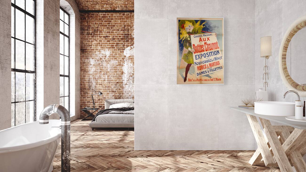 Aux Buttes Chaumont 1890 Poster by Jules Chéret Reproduction