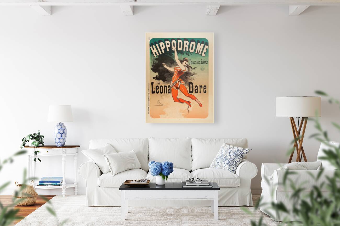 Léona Dare 1882 Poster by Jules Chéret Reproduction