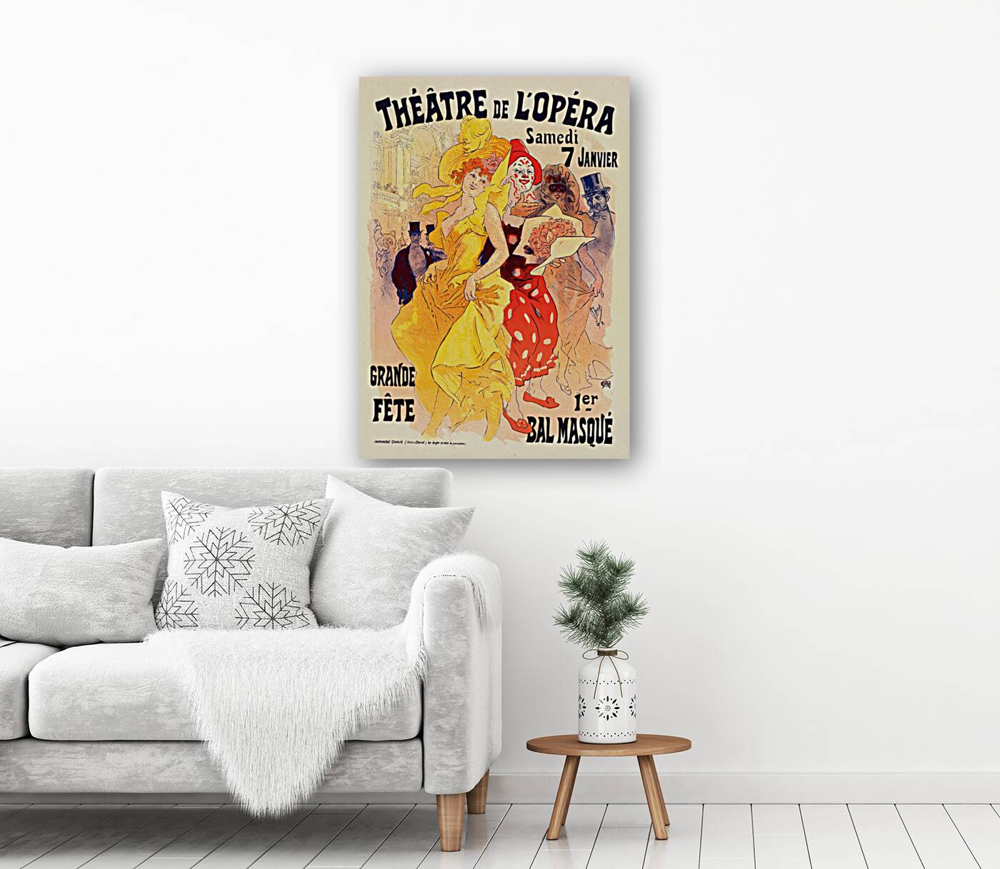 Bals De L’opéra En 1899 1899 Poster by Jules Chéret Reproduction