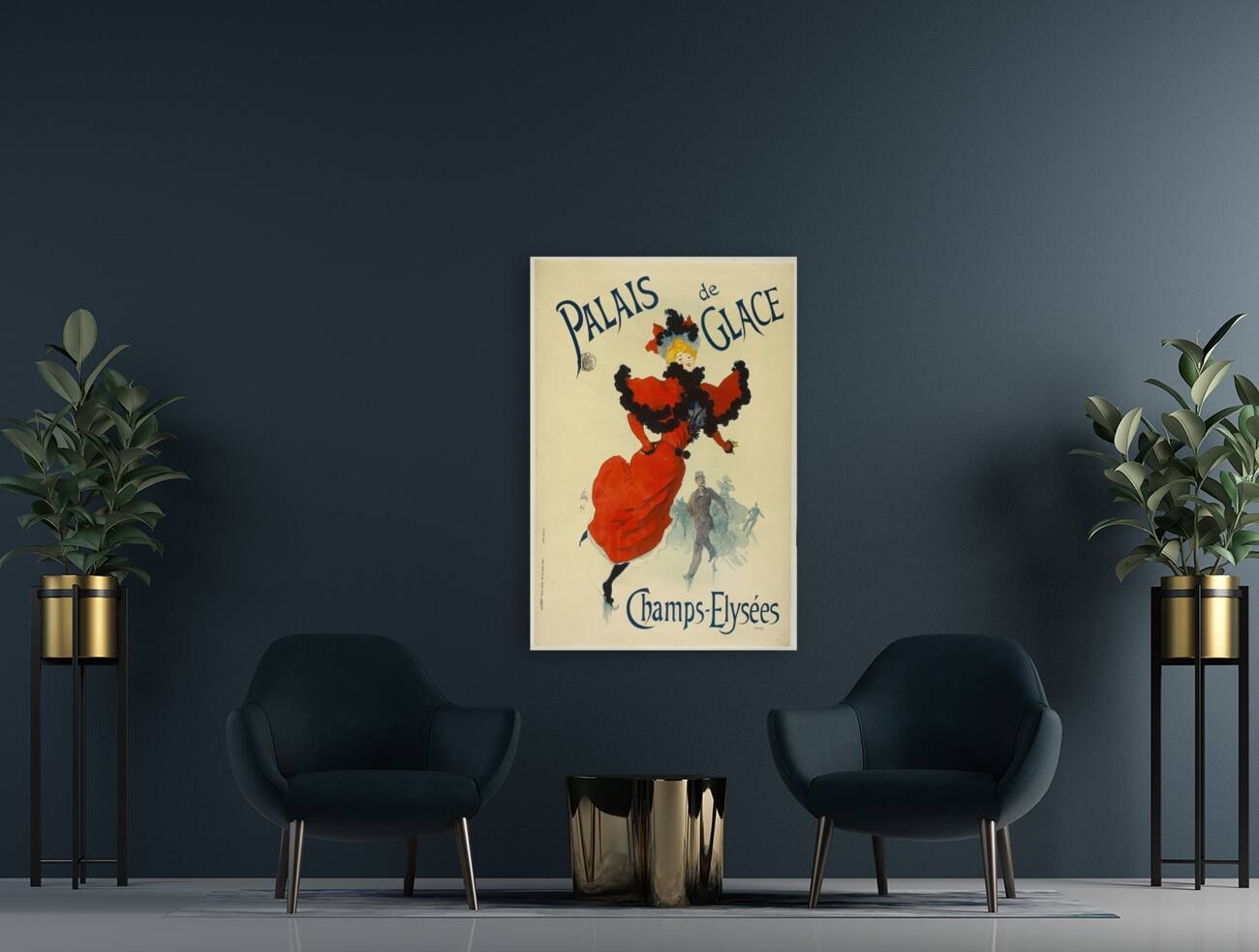 Palais De Glace Champs-Elysées 1894 Poster by Jules Chéret Reproduction