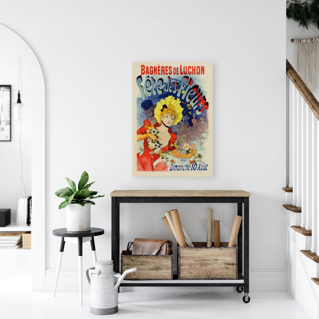 Fête Des Fleurs De Bagnères-De-Luchon 1898 Poster by Jules Chéret Reproduction