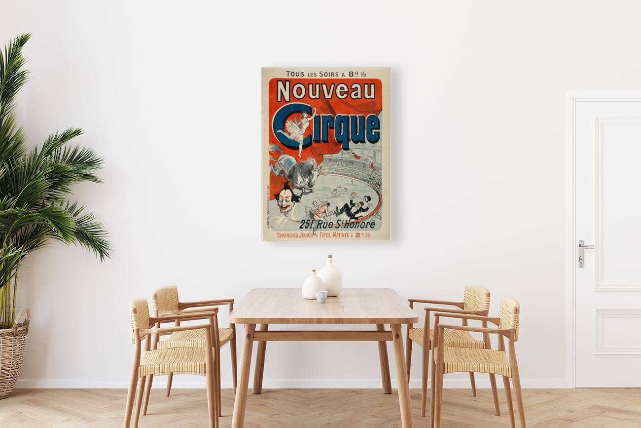 Nouveau Cirque 251 Rue St. Honoré 1886 Poster by Jules Chéret Reproduction