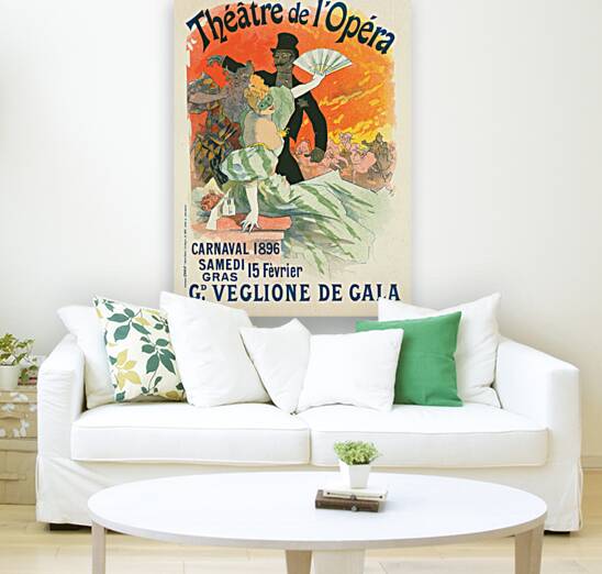 Carnaval 1896. Grand Veglione De Gala 1896 Poster by Jules Chéret Reproduction