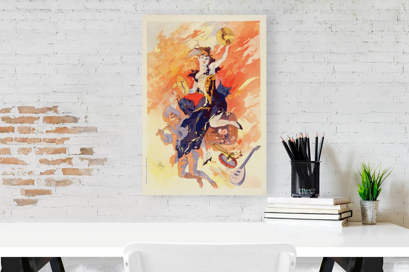 La Musique 1900 Poster by Jules Chéret Reproduction