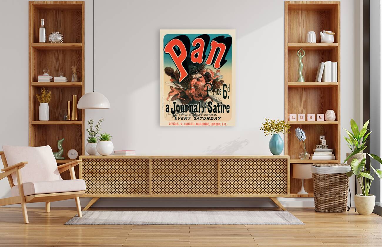 Pan 1898 Poster by Jules Chéret Reproduction