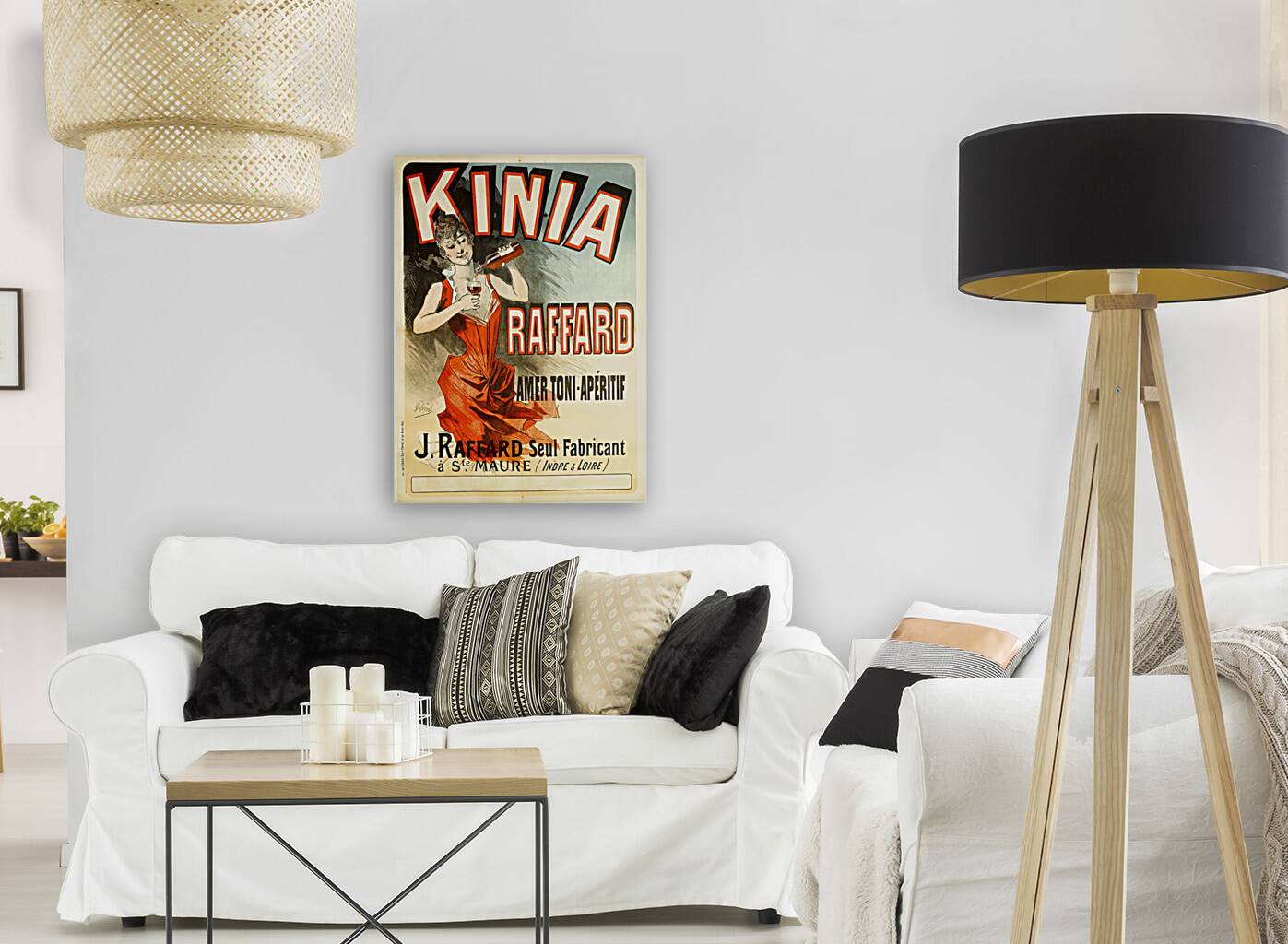 Kinia RaffardAmer Toni-Aperitif 1888 Poster by Jules Chéret Reproduction