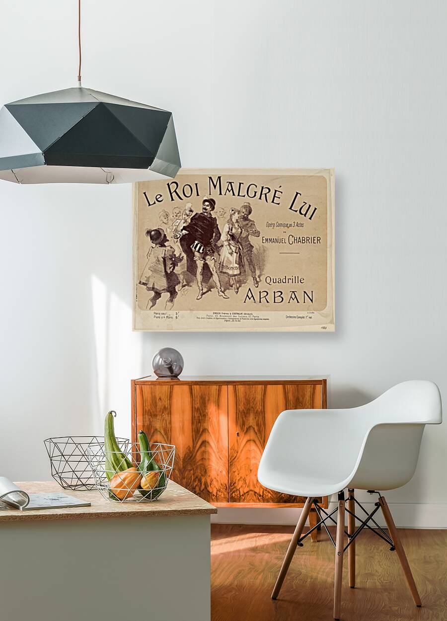 Le Roi Malgré Lui 1887 Poster by Jules Chéret Reproduction