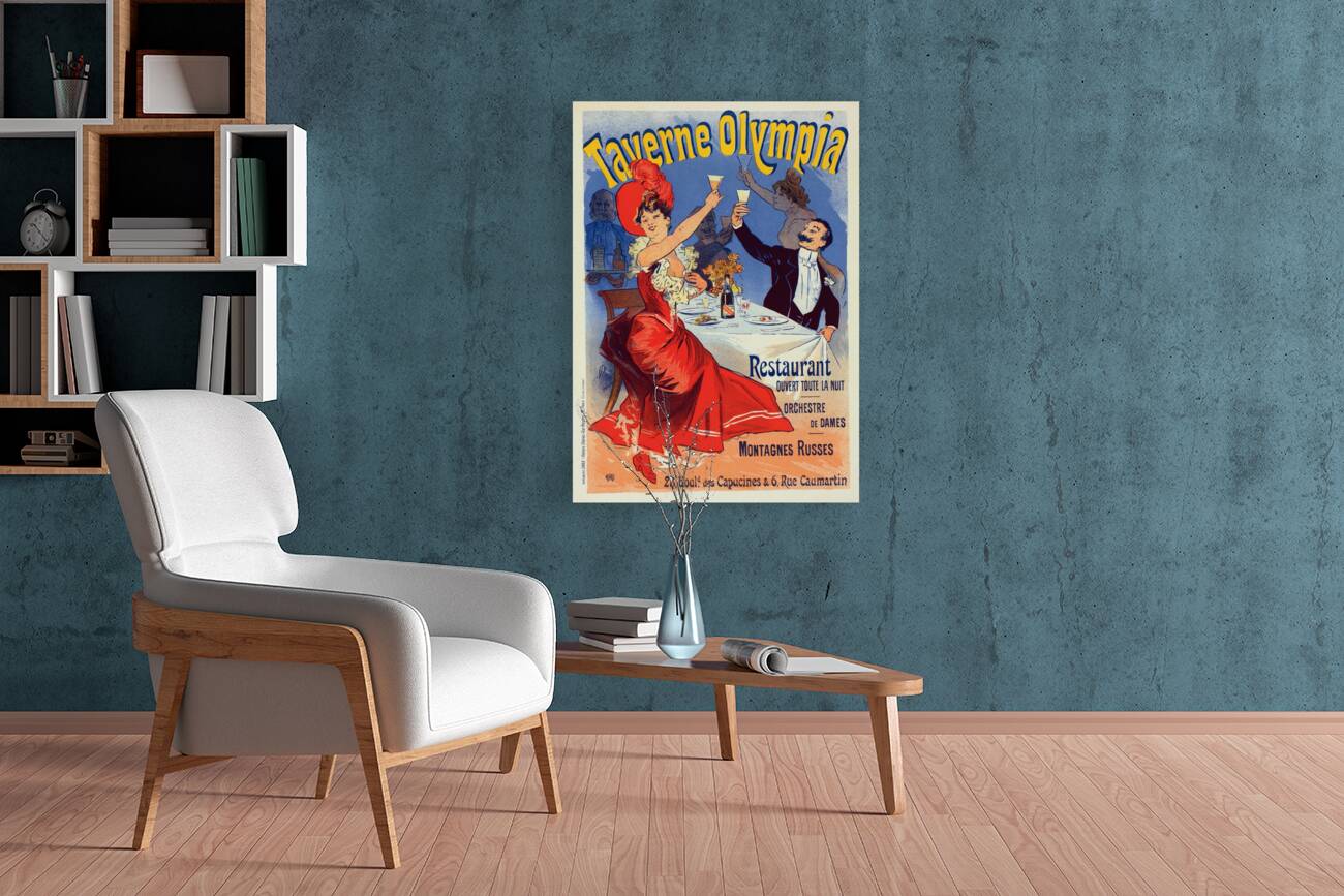 Taverne Olympia 1900 Poster by Jules Chéret Reproduction