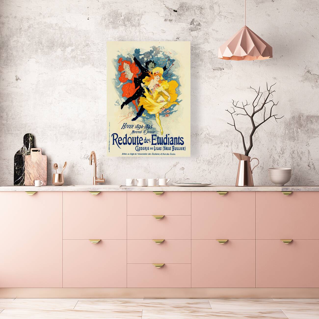 Redoute Des Étudiants 1897 Poster by Jules Chéret Reproduction