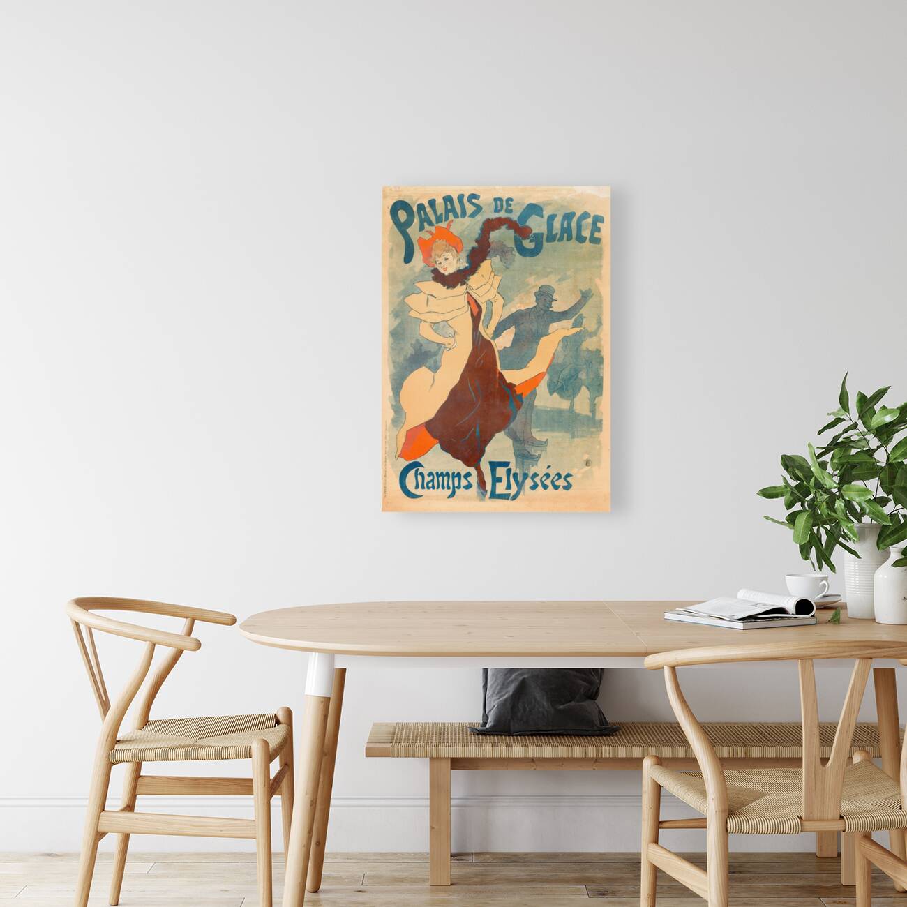 Ice Skating Rink 1893 Poster by Jules Chéret Reproduction