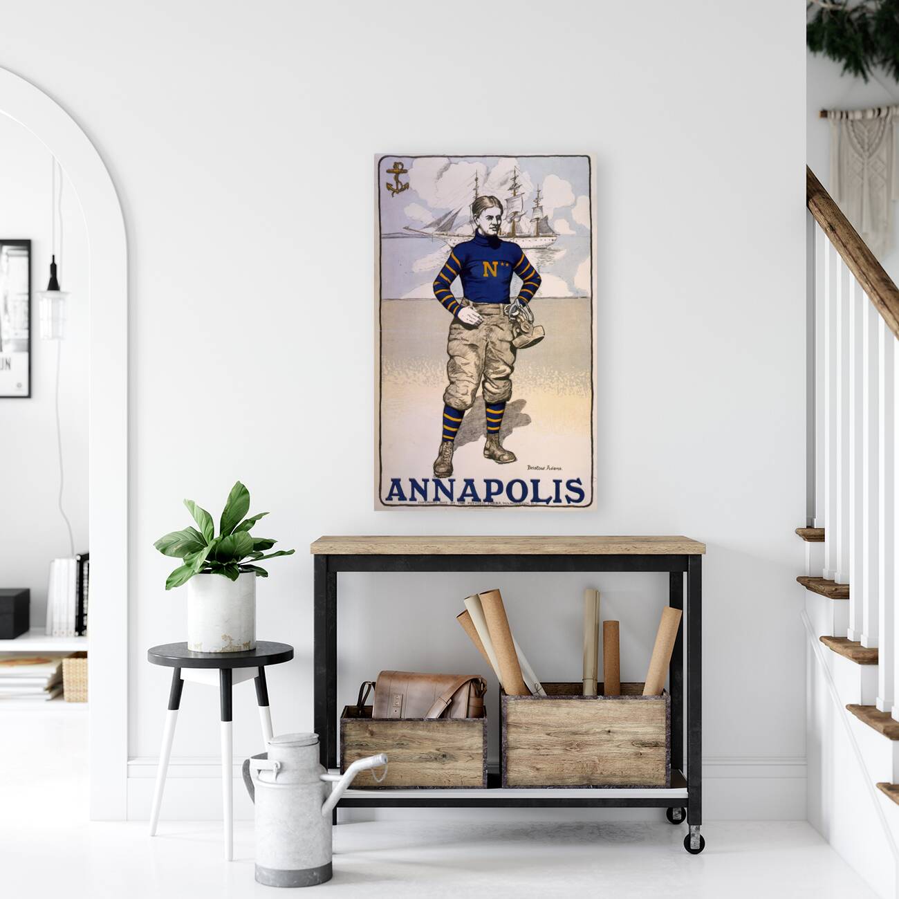 Annapolis 1902 Poster by Bristow Adams American 1875 – 1956 Reproduction