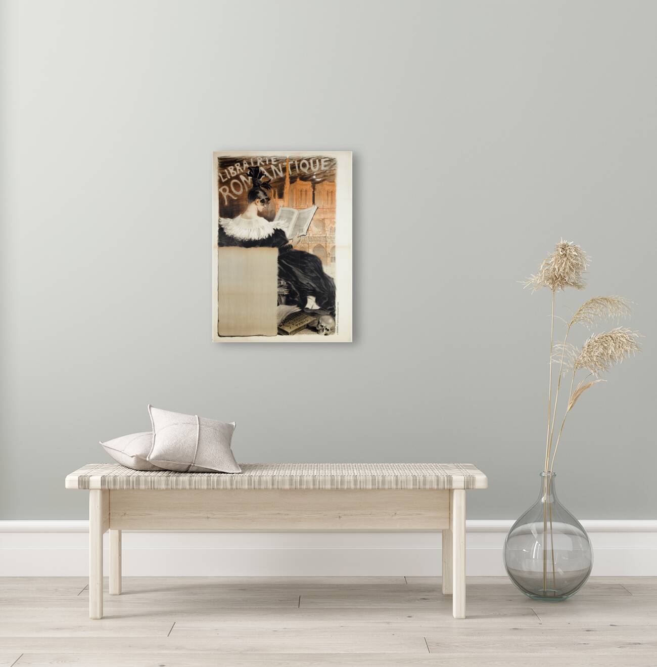 Librairie Romantique 1887 Poster by Eugène Samuel Grasset Reproduction