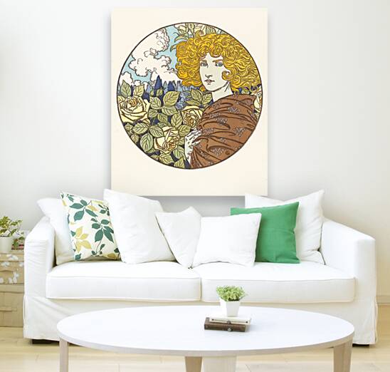 Jalousie Jealousy Illustration by Eugène Samuel Grasset Reproduction