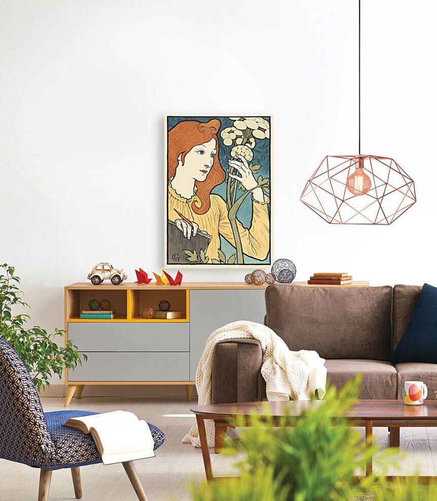 Salon des Cent 1894 Illustration by Eugène Samuel Grasset Reproduction