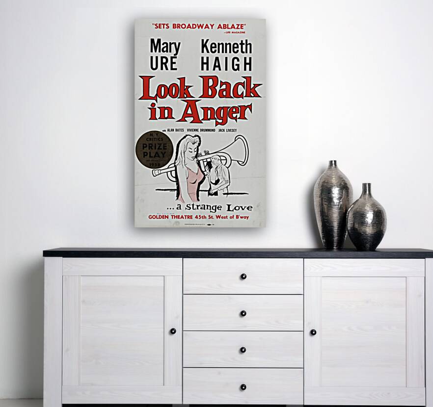 Look back in anger 1958 Artcraft Lithograph Poster 1905–1970 Reproduction