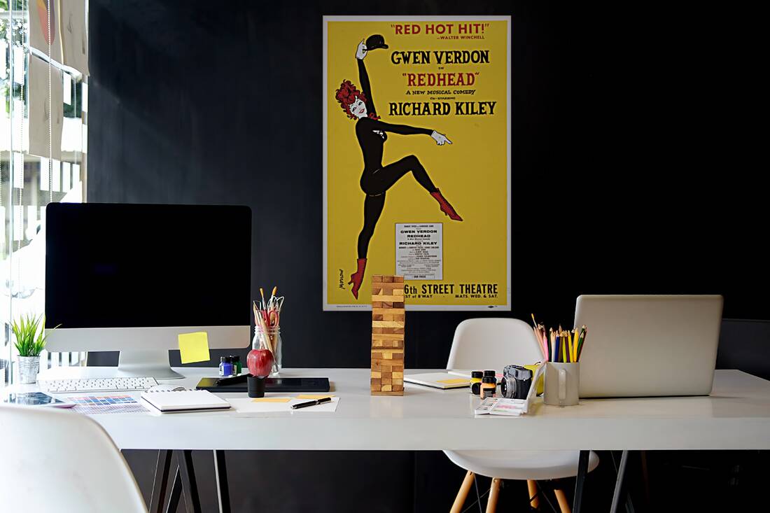 Redhead 1959 Artcraft Lithograph Poster 1905–1970 Reproduction