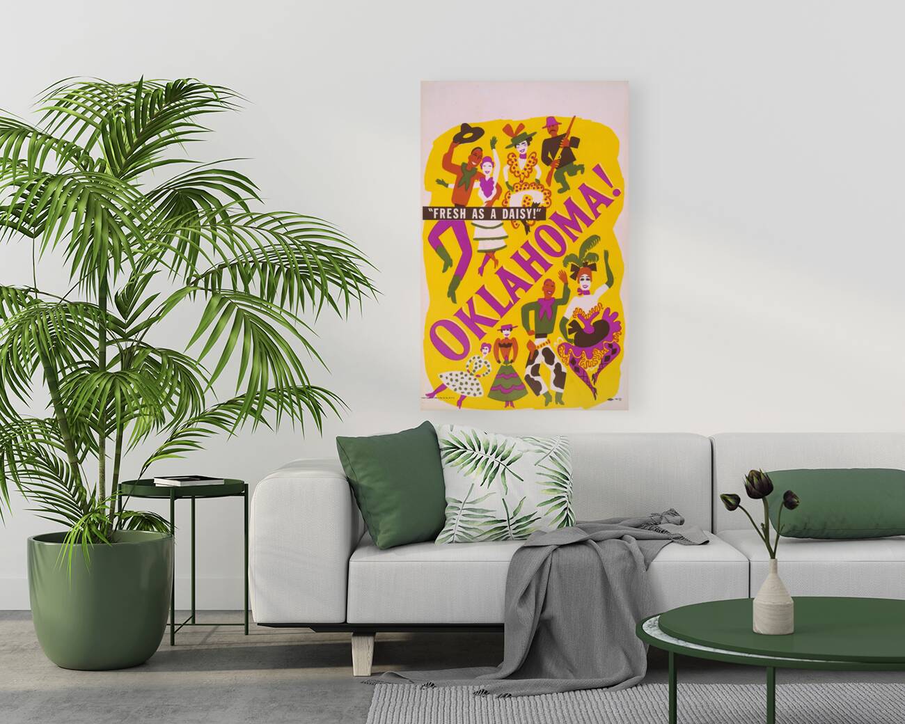 Oklahoma 1940s Artcraft Lithograph Poster 1905–1970 Reproduction