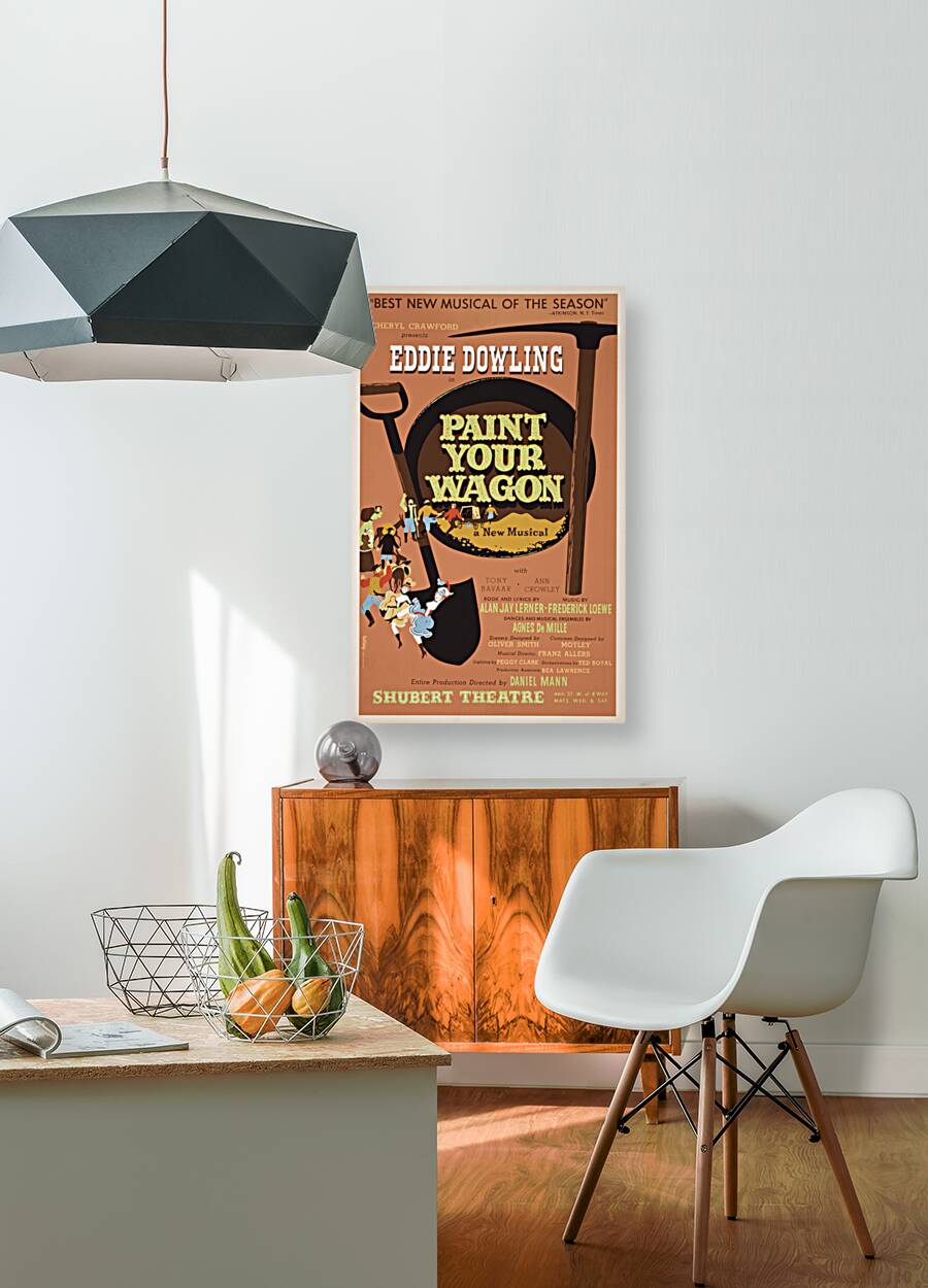 Paint your wagon 1951 Dick Dodge American 20th Century Artcraft Lithograph Poster 1905–1970 Reproduction