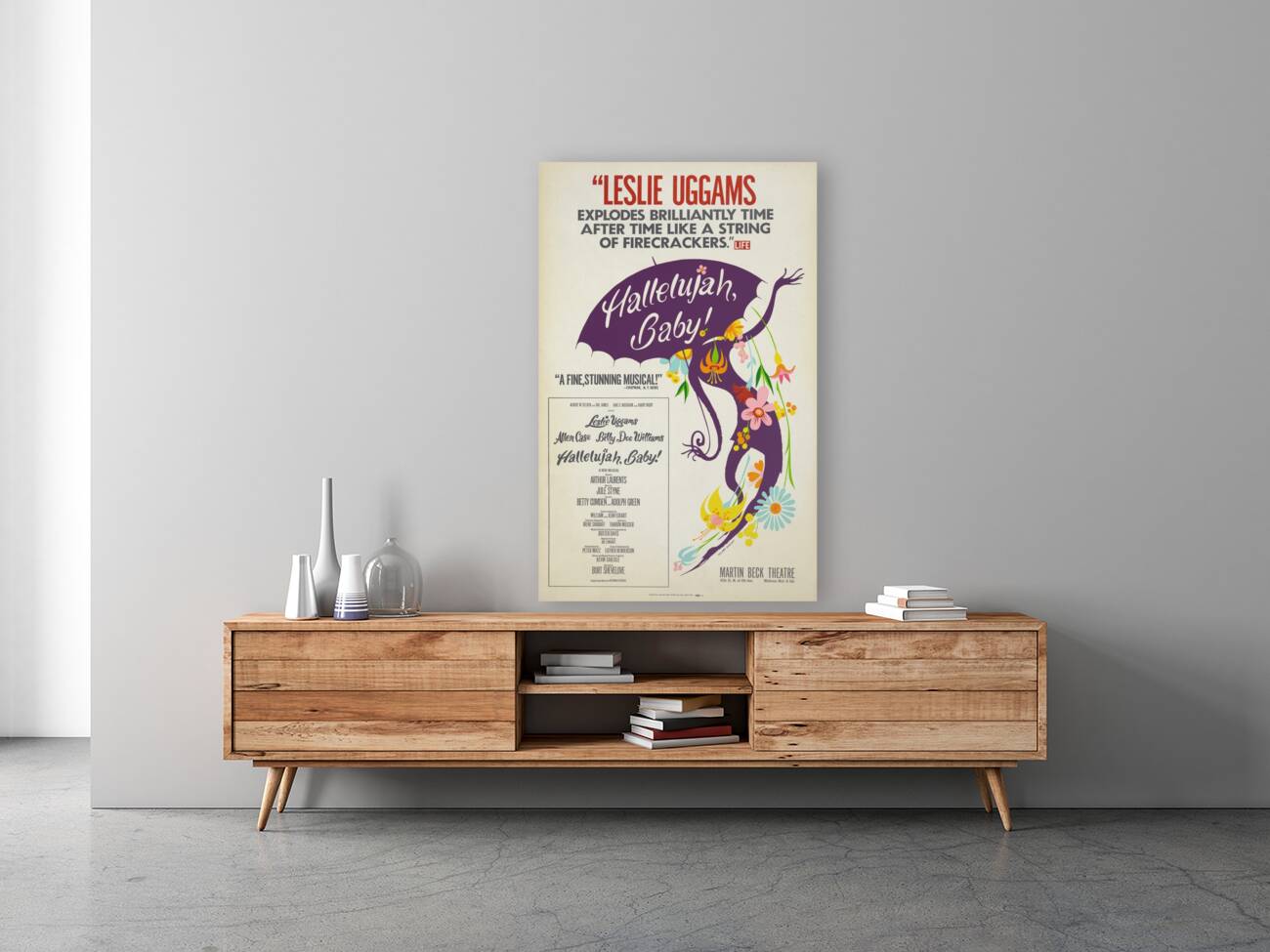 Hallelujah baby! 1967 Hilary Knight American 1926-? Artcraft Lithograph Poster Reproduction